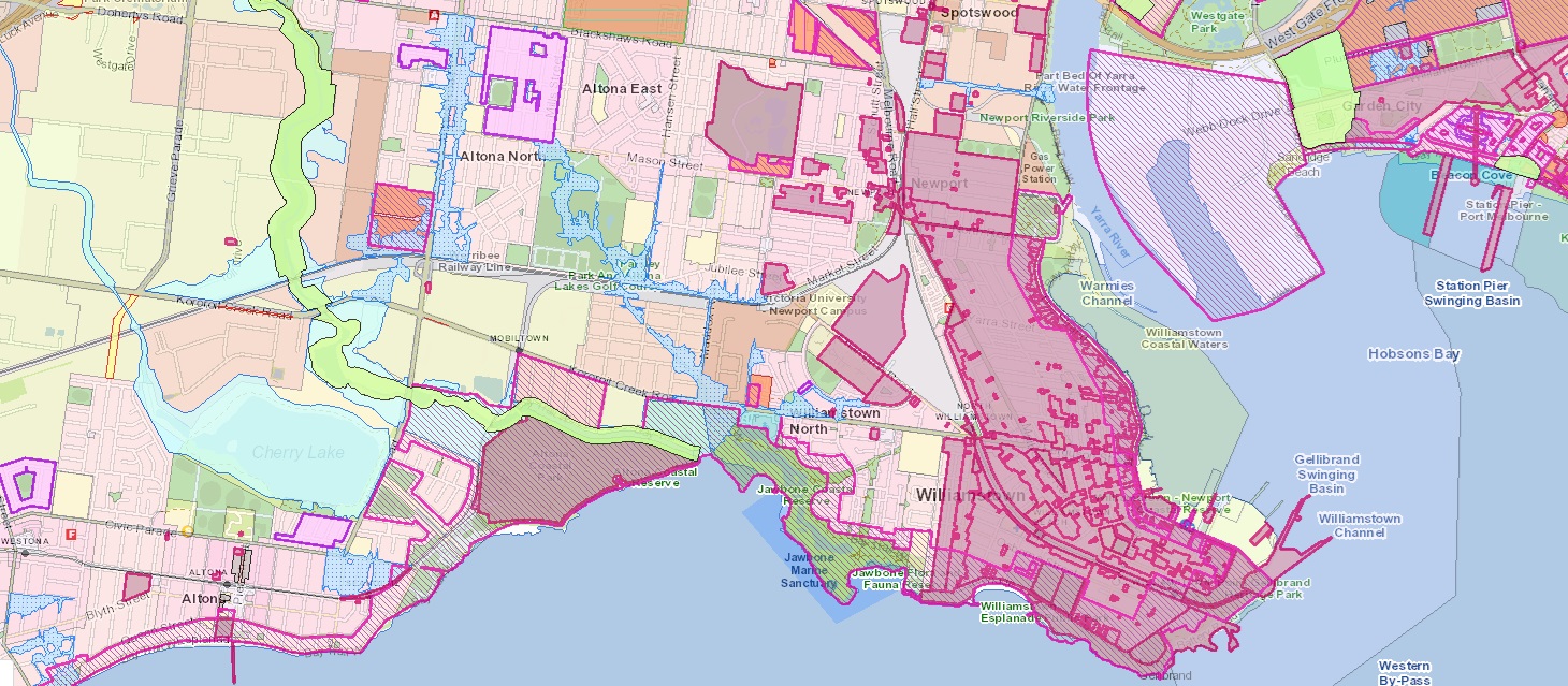 Heritage overlay map hobsons bay